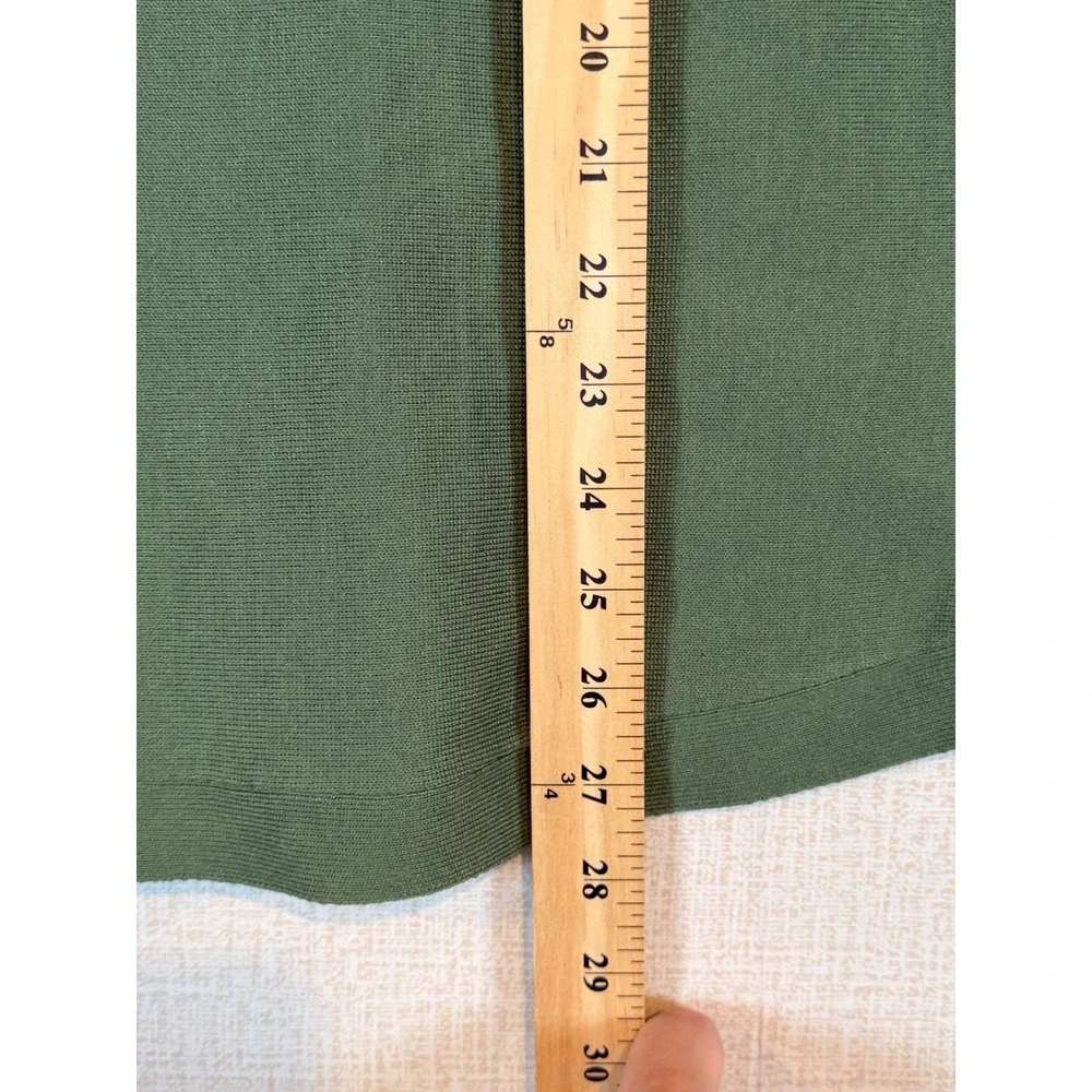 Cable & Gauge Womens XL Myrtle Green Boat‎ Neck Button Shoulder Knit Sweater NEW
